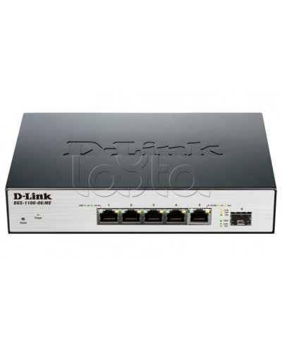 Коммутатор 6-портовый D-Link DGS-1100-06/ME/A1B в Кемерово Коммутаторы Pintop.ru