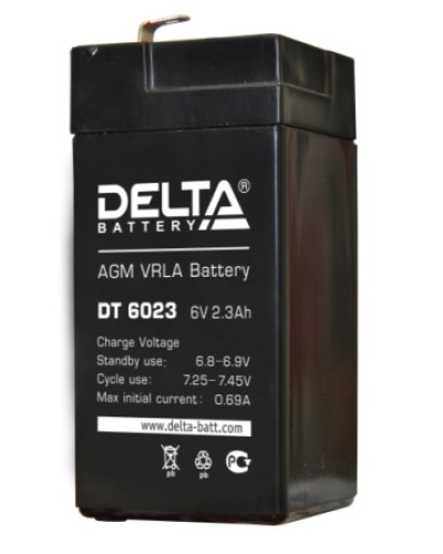 Аккумулятор свинцово-кислотный Delta DT 6023 в Кемерово Электротехническое оборудование Pintop.ru