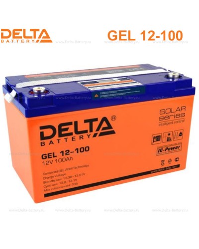 Аккумулятор свинцово-кислотный Delta GEL 12-100 в Кемерово Электротехническое оборудование Pintop.ru