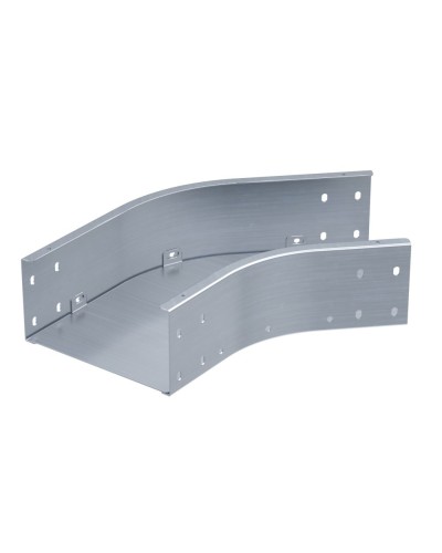 Угол горизонтальный 45 градусов 80х400, 1,5 мм, горячий цинк, в комплекте с крепежными элементами и соединительными пластинами, необходимыми для монтажа в Кемерово Аксессуары для лотков Pintop.ru