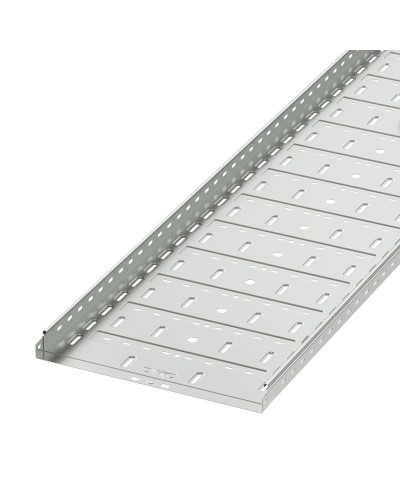 Лоток перфорированный 500х50 L3000, горячеоцинкованный DKC 35267HDZ в Кемерово Кабельные лотки Pintop.ru