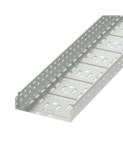 Лоток перфорированный 600х100 L 2000, горячеоцинкованный DKC 35337HDZ в Кемерово Кабельные лотки Pintop.ru