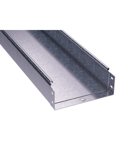 Лоток 300х80 L 3000 толщ. 1,0 мм, цинк-ламельный DKC (3506510ZL) в Кемерово Кабельные лотки Pintop.ru