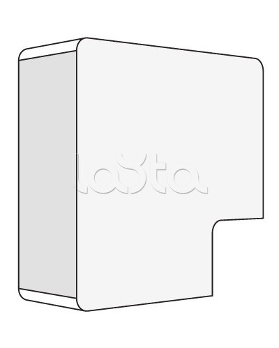 Угол APM 22x10 плоский (40 шт/уп) DKC 00407 в Кемерово Аксессуары для кабель-канала Pintop.ru