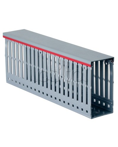 Короб перфорированный, серый RL6 120x80 мм DKC 01131RL в Кемерово Кабельные лотки Pintop.ru