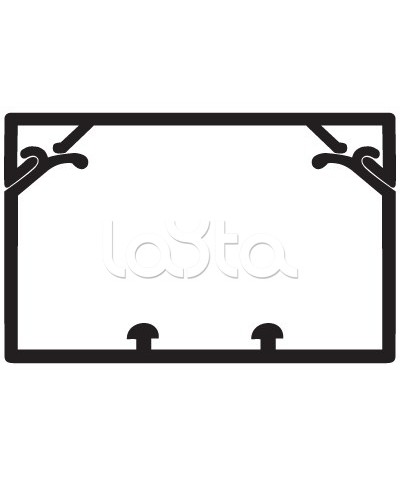 Кабель-канал 80x40 с крышкой с направляющими для установки разделителей TA-GN DKC 01781 в Кемерово Кабель-канал Pintop.ru