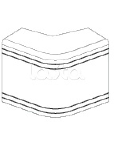 Угол внешний неизменяемый (90°) NEA 80х40 мм DKC 01808 в Кемерово Аксессуары для кабель-канала Pintop.ru