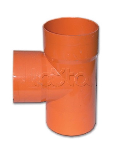 Тройник для двустенных труб 90 градусов D=110мм DKC 020110 в Кемерово Повороты, муфты, тройники Pintop.ru
