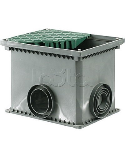 Колодец переходной смотровой 335х240х255 с крышкой для двустенных труб DKC 025002 в Кемерово Повороты, муфты, тройники Pintop.ru