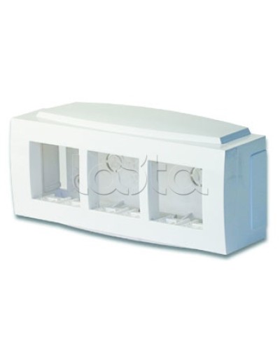 Модульная коробка для электроустановочных изделий Brava, 6 модулей DKC 09221 в Кемерово Аксессуары для кабель-канала Pintop.ru