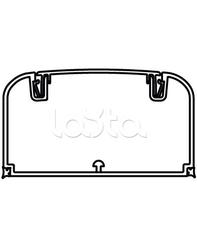 Кабель-канал с фронтальной крышкой 90x50 мм DKC 09501 в Кемерово Кабель-канал Pintop.ru