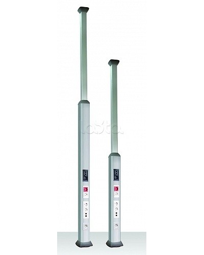 Телескопическая алюминиевая колонна, 2.7 - 4.2м, цвет темно-серебристый металлик DKC 9574 в Кемерово Крепежные изделия Pintop.ru