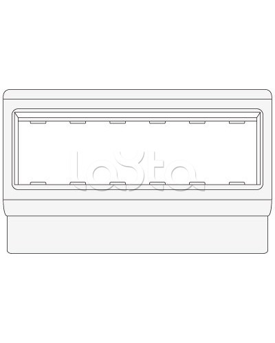 Рамка-суппорт под 6 модулей BRAVA PDA-3BN 100 DKC 10653 в Кемерово Аксессуары для кабель-канала Pintop.ru