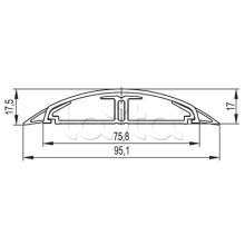 Кабель-канал 75x17 напольный CSP-F DKC 01331