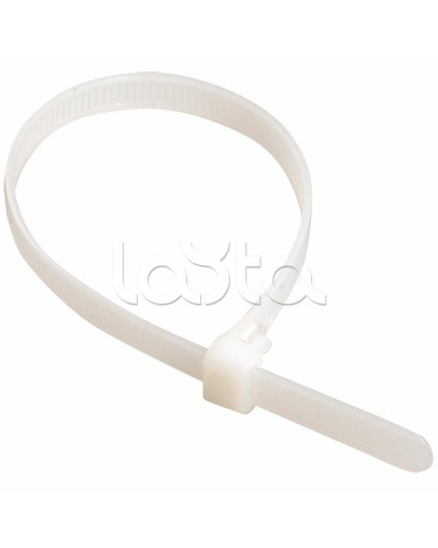 Хомут-стяжка нейлоновый, стандартный P6.6 3.6х370 белый DKC 25208 (100 шт/уп) в Кемерово Стяжки-хомуты Pintop.ru