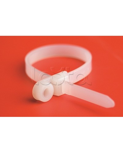 Хомут P6.6 с основанием, белый, 4,8x200 DKC 252205-M в Кемерово Стяжки-хомуты Pintop.ru