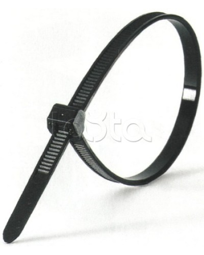 Хомут-стяжка нейлоновый, стандартный P6.6 7.8x240 чёрный DKC 25325 (100 шт/уп) в Кемерово Стяжки-хомуты Pintop.ru