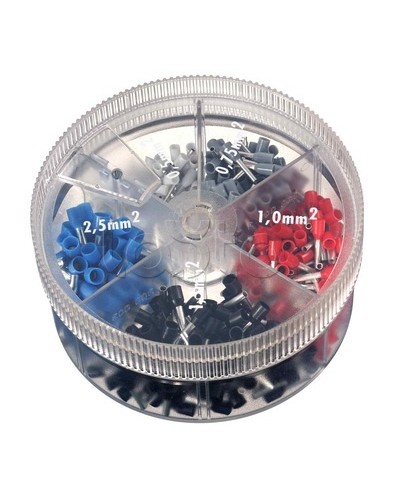 Контейнер двойных наконечников-гильз с изолир.фланцем 0,75-2,50 кв.мм 1 упаковка - 200 шт DKC 2ARTD555 в Кемерово Крепежные изделия Pintop.ru