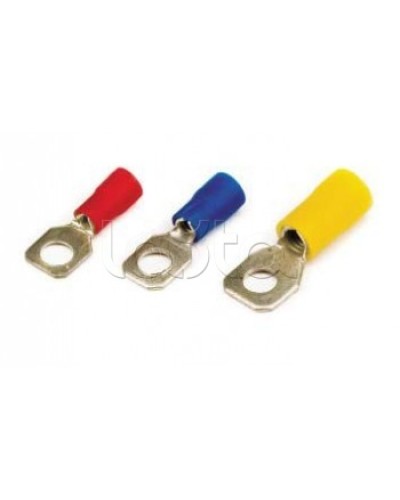 Наконечник с отверстием под винт ф5,2мм, с изолированным фланцем, для сечения провода 2,5-6,0мм2 DKC (2C5P) в Кемерово Держатели, клипсы, скобы Pintop.ru