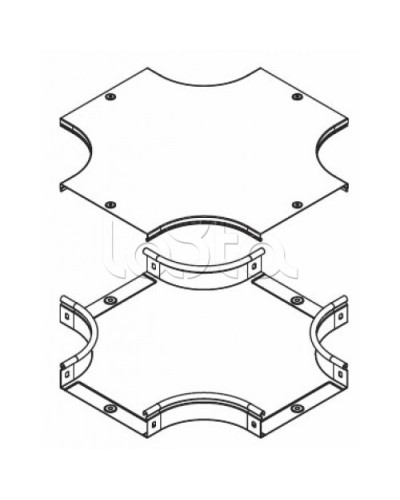 Крышка DPX на ответвитель крестообразный осн. 200 DKC 38064 в Кемерово Аксессуары для лотков Pintop.ru