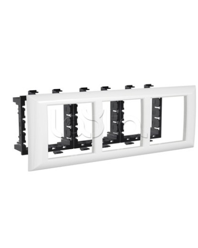 Рамка-суппорт Avanti белый для In-liner Front, 6 мод. DKC 4400916 в Кемерово Аксессуары для лотков Pintop.ru