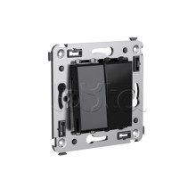 Диммер кнопочный в стену, "Avanti", "Черный квадрат" DKC 4402343