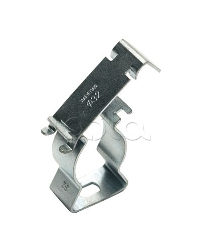 Держатель с крышкой D32, оцинкованная сталь DKC (6044-A32) в Кемерово Держатели, клипсы, скобы Pintop.ru