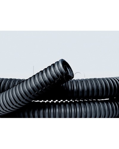 Труба ПНД гибкая гофр. д.32мм, лёгкая без протяжки, 25м, цвет чёрный DKC 70732 в Кемерово Труба гофрированная Pintop.ru