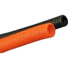 Труба гофрированная ПНД 25 мм лёгкая без протяжки цвет оранжевый DKC 70925