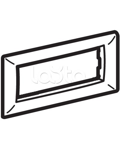 Рамка на 4 модуля, белая DKC 75011W в Кемерово Аксессуары для кабель-канала Pintop.ru