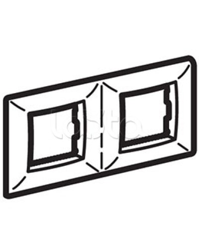 Рамка пятиместная, белый RAL 9010, 10М, BRAVA DKC (75015W) в Кемерово Аксессуары для кабель-канала Pintop.ru