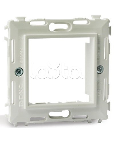 Каркас на 2 модуля (одноместный), белый, RAL 9010 DKC 75020W в Кемерово Аксессуары для кабель-канала Pintop.ru