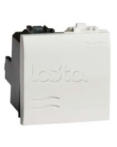 Выключатель типа кнопка, белый, 2мод. DKC 76022B в Кемерово Аксессуары для стоек и шкафов Pintop.ru