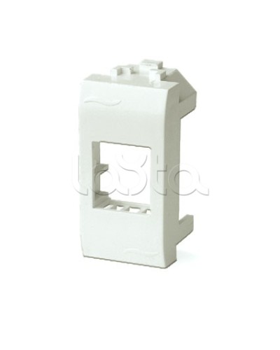 Адаптер для информационных разъемов Systimax, белый, 1мод. DKC 76609B в Кемерово Аксессуары для стоек и шкафов Pintop.ru