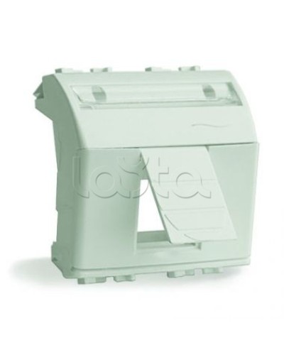 Адаптер для информационных разъемов R&M, белый, 2 мод. DKC 76612B в Кемерово Аксессуары для стоек и шкафов Pintop.ru