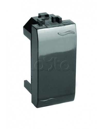 Заглушка чёрная на 1 мод DKC 77616N в Кемерово Аксессуары для кабель-канала Pintop.ru