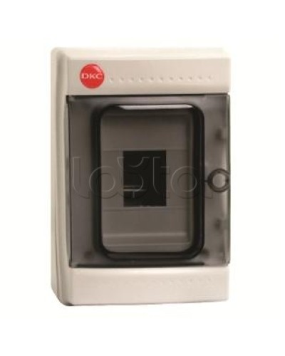 Щиток настенный с дверцей, 4 модуля, IP65, цвет серый DKC 85604 в Кемерово Боксы для автоматов Pintop.ru