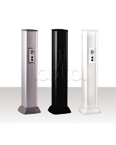 Колонна алюминевая 0,71 м, цвет черный DKC 09593 в Кемерово Аксессуары для стоек и шкафов Pintop.ru