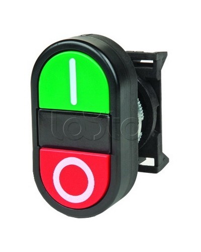 Кнопка двойная плоская, черная DKC ABFTM в Кемерово Кнопки выхода Pintop.ru