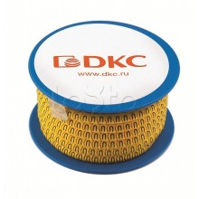Колечко маркировочное N, 1,3-2,5мм. черное на желтом DKC AZO2NNBY