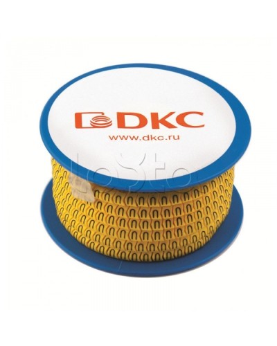 Колечко маркировочное 5, 4-8мм. черное на желтом DKC AZS405BY в Кемерово Крепежные изделия Pintop.ru