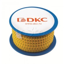 Колечко маркировочное 8, 4-8мм. черное на желтом DKC AZS408BY