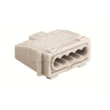 Колодка клеммная безвинтовая 5х1.5-2.5 мм.кв. DKC B273/5