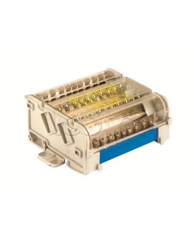 Блок распределительный на DIN рейку 2р 125А, 7х6мм 2х7,5мм 2x9мм DKC BD125112 в Кемерово Аксессуары для лотков Pintop.ru