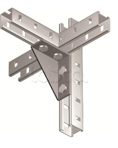 Уголок двойной усиленный левый, горячеоцинкованный DKC BMC1022HDZ в Кемерово Аксессуары для лотков Pintop.ru
