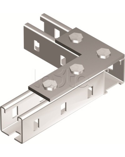 Пластина соединительная L-обр., длина 90х140 мм, 4отв., горячеоцинкованная DKC BMD1022HDZ в Кемерово Аксессуары для лотков Pintop.ru