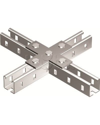 Пластина соединительная Х-обр., горячеоцинкованная DKC BMD1041HDZ в Кемерово Аксессуары для лотков Pintop.ru