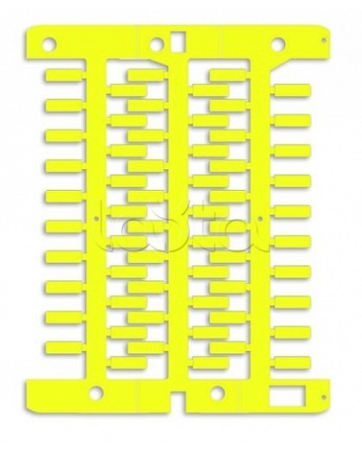 Маркировка для провода, жесткая, для трубочек. 4х12мм. Желтая DKC NUT12Y в Кемерово Крепежные изделия Pintop.ru