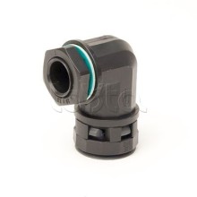 Монтажный комплект муфта 90 грд. труба-коробка DN 17 мм, М20х1,5, полиамид, цвет черный DKC PACN17M20N