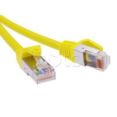 Патч-корд экранированный CAT5E F/UTP 4х2, LSZH, желтый, 0.5м DKC RN5EFU4505YL